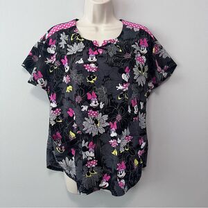 Disney Minnie Mouse Medical Scrub Top Size M